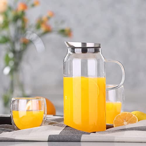 Ecooe Caraffa di vetro Caraffa di vetro da 1500 ml...