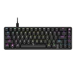 Corsair K65 PRO Mini RGB 65% Optical-Mechanical Gaming Keyboard – Black | QWERTY NA, Wired, OPX Switches, PBT Double-Shot Keycaps, iCUE Compatible