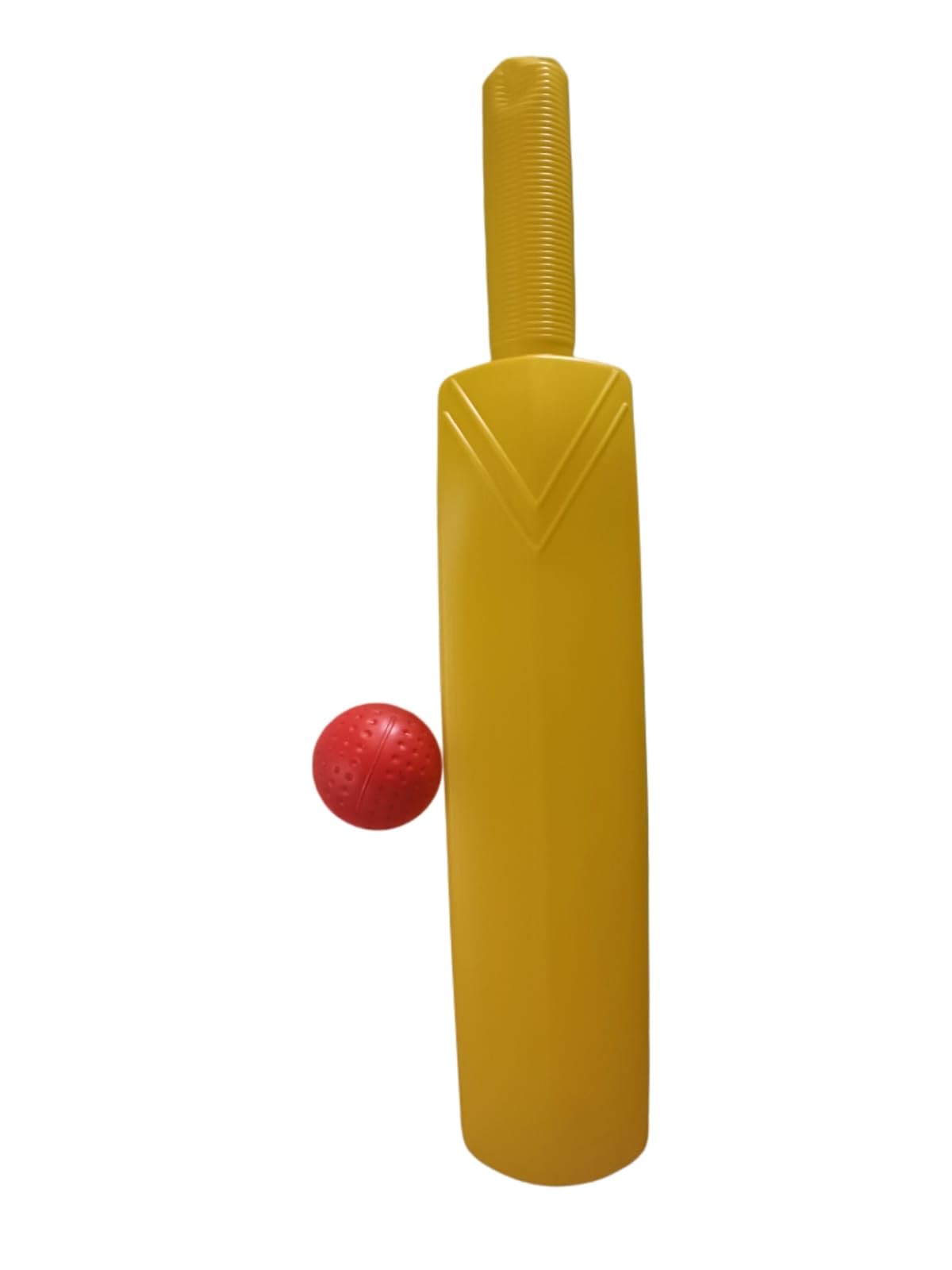 Kids Plastic Cricket Bat & Ball Set | Lightweight Cricket Toy Set for Boys & Girls | Indoor & Outdoor Sports Toy | Yellow Bat with Red Ball | Ages 3+-image-12