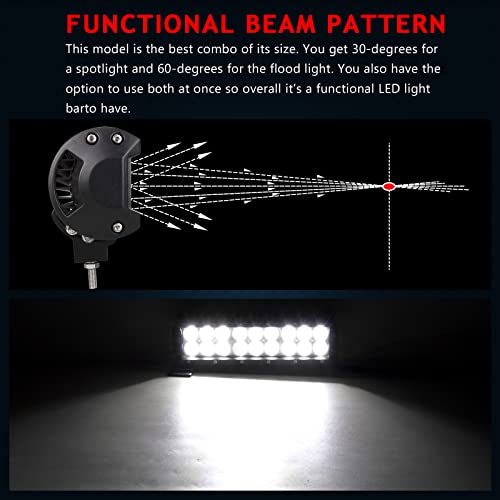 Willpower 9 Inch 54W Combo Led Work Light Bar For Truck Car Atv Suv 4X4 Jeep Truck Driving Lamp 10-30V #TOP5