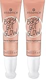 Esence Baby Go Glow Liquid Highlighter, Nº 30, Gold, definierend, Expressergebnis, fácil de quitar, brillante, vegano, sin aceite, sin parabenos, sin micropartículas de plástico, 1 unidad (10 ml)