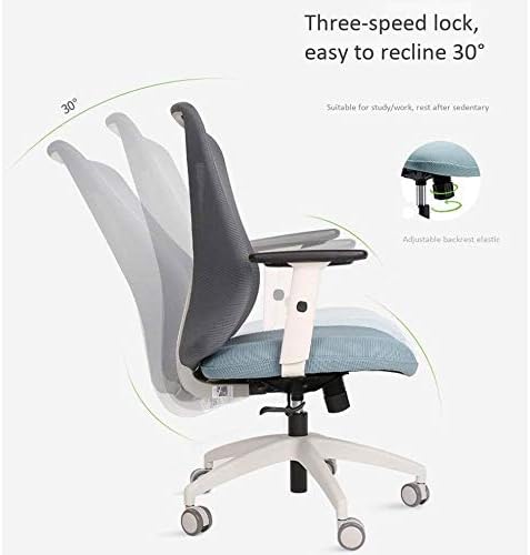 Miniatura 3 de Silla de oficina ergonómica Silla de escritorio Silla de computadora de malla, soporte de espalda, silla giratoria ajustable ejecutiva para oficina