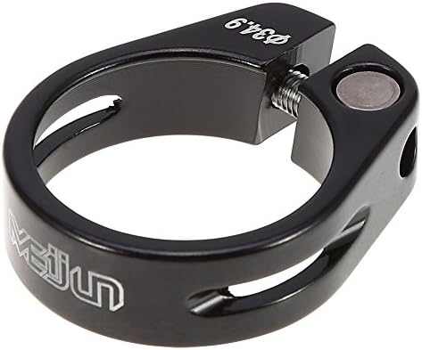 Bike Seat Post Clamp, Bike Quick Release Clamp 34.9mm Aluminum Alloy Bike Seat Tube Clip for 30.4/30.8/31.6mm Seat Post (Black- Only Suitable for Aluminum Alloy Frame)