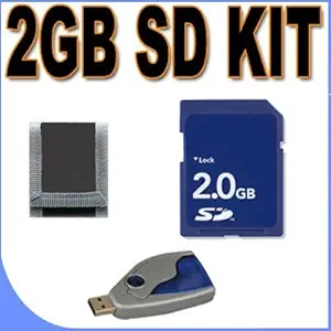 2GB SD (Micro SD With SD Adapter) Memory Card Secure Digital BigVALUEInc Accessory Saver Bundle for Fuji / Fujifilm Finepix Cameras