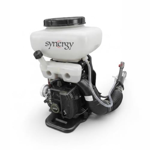 Synergy Sulfatadora de Mochila Profesional a Gasolina K-S42-42cc 2T para Líquido y Polvo, Depósito 14L, 11m de Alcance, Caudal 4L/min, Función Soplador y Mochila Ergonómica