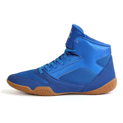 Image of ZVC Wrestling Shoes Men Boxing Shoes for Fighting Shoes Powerlifting Bodybuilding Boots Footwear
