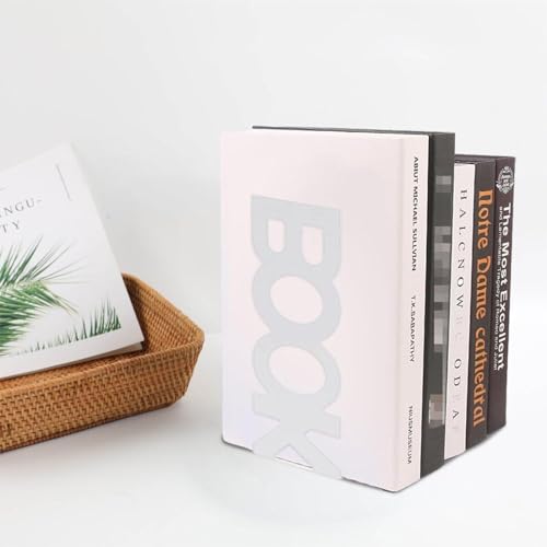 Serre-Livre en métal robuste structure géométrique pour grands livres - 7