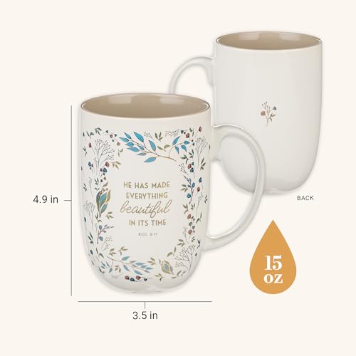 Image of Christian Art Gifts Large Women's Ceramic Coffee Bible Verse Mug