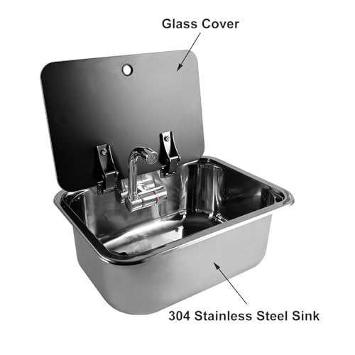 Fregadero de acero inoxidable 304 con tapa para cocinas de exterior 5