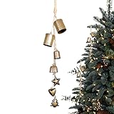 Dayysiuy Cencerros Vintage - Campanas de Hierro Antiguas - Decoración Hogareña con Cuerda - Festivos para