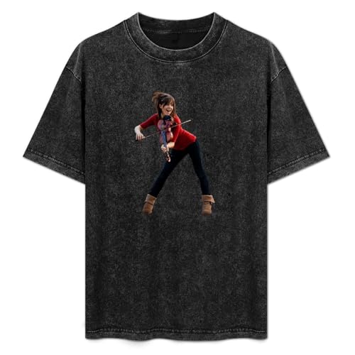 Photo de Lindsey Stirling Men's T-Shirt Graphic Shirts Unisex Black Tee M