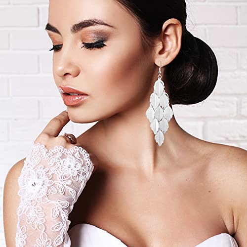 Hicarer 12 Pairs Drop Dangle Earrings Set Bohemian Long Fringed Metal Vintage Statement Earring for Women Mother's Day Gifts4