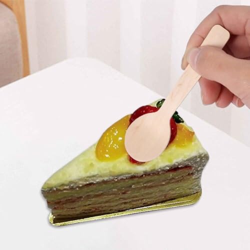 Cuillères à glace en bois jetables pour verrines et buffets de mariage | x500
