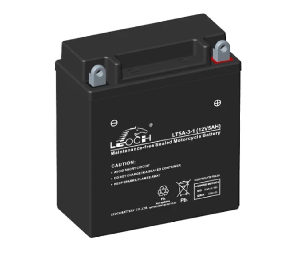 HYM510SPEZ Battery – 12V 5Ah Sealed AGM Replacement Compatible with Hyundai HYM510SPEZ Lawn Mower, Maintenance Free Starter Battery