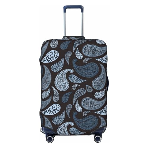 Paisley Pattern No.9073 Luggage Cover Protector Anti-Scratch Washable Fits 18-32 Inch Luggage-Large