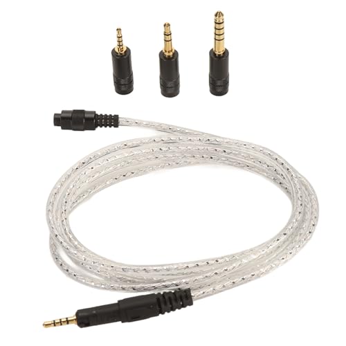 �w�b�h�t�H���I�[�f�B�I�P�[�u�� 2.5mm 3.5mm 4.4mm �v���O�A�⃁�b�L�������p�X�e���I�T�E���h�P�[�u�� ATH M70X ATH M60X ATH M50X ATH M40X �ƌ݊�������A1.5m/4.9�t�B�[�g