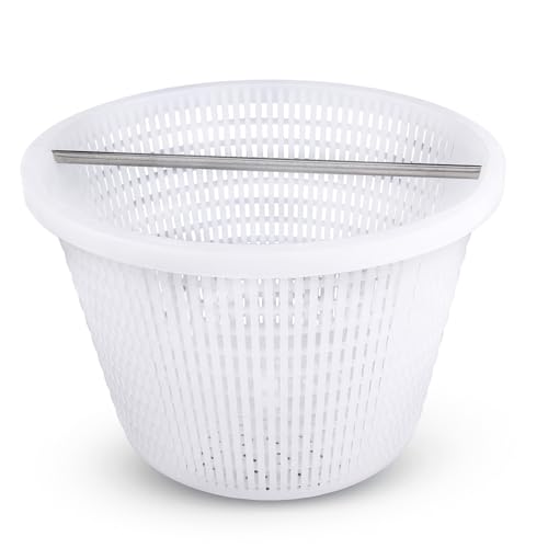 ZTTM Skimmer Basket with Handle, for Pentair 08650-0007 08650-0007Z Sta-Rite U-3 White