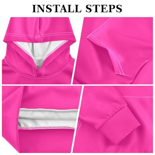 GAIGEO Red Blue Gradient Kids' Fashion Hoodies, Boys Hoodies, Sweatshirts for Boys, Kids Halloween Sweatshirt, Size 4T3