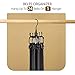 ZEDODIER Belt Organizer for Closet, Heavy-Duty Rotating Belt Hanger Rack Holds up to 24 Belts, Hanging Space Saving Metal Belt Holder for Closet Storage, Black