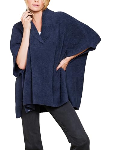 Barefoot Dreams womens Cozychic Shawl Collar Poncho