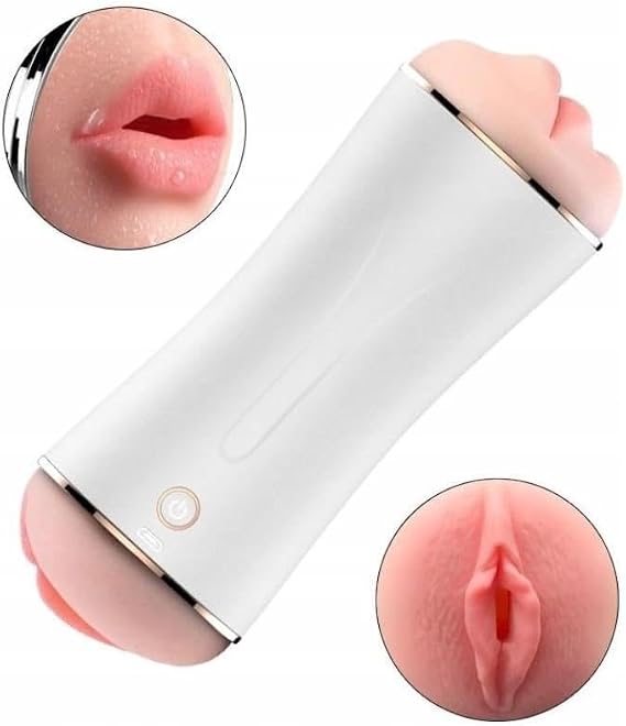 LilituShop USB Şarjlı 7 Titreşim Modlu Çift Taraflı Sesli Teknolojik Mastürbator BDM1548