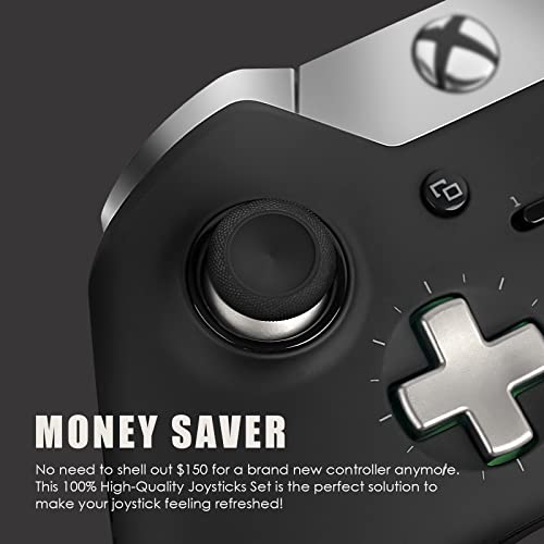 TOMSIN 6 in 1 Replacement Thumbsticks, Swap Magnetic Joysticks for Xbox One Elite Controller Series 1