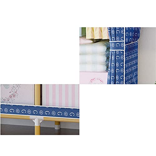 Armoire de rangement portable avec poches latérales et double couche - 6