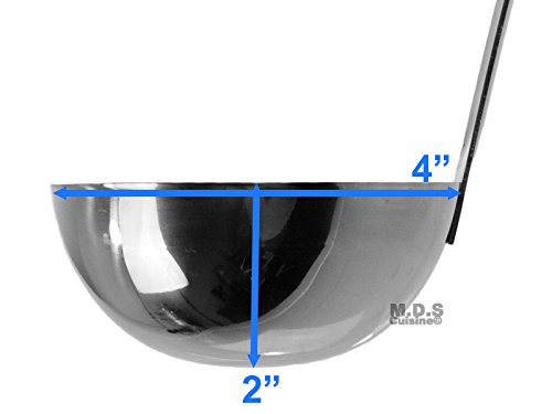 image for M.D.S Cuisine Cookwares Ladle Stainless Steel Long Handle 10oz Cucharo