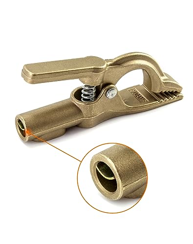 Image of QWORK Welding Ground Clamp, 2 Pack 500A Heavy Duty Tig Welder Earth Clamps