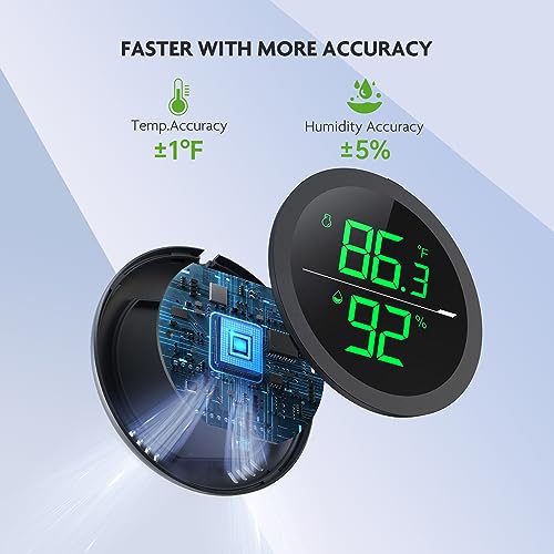 image for Reptile Tank Thermometer, PAIZOO LED Digital Reptile Thermometer and H
