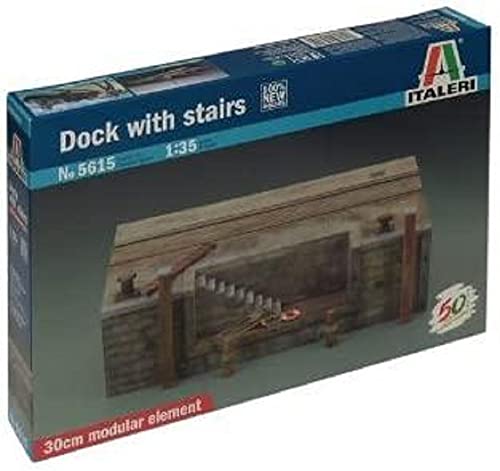 Maquette Italeri I5615 de quai de port avec escalier pour maquette bateau et diorama