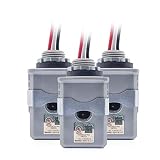 CHISWEAR Outdoor Photoelectric Switch Wire-in photocell Stem-Mount Light Control with Photocell Ligh