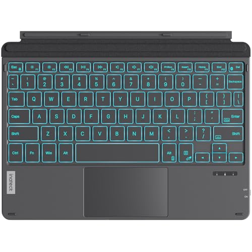 Inateck for Surface Go Keyboard, Bluetooth 5.3, 7-Color Backlight, Compatible with Surface Go 4...
