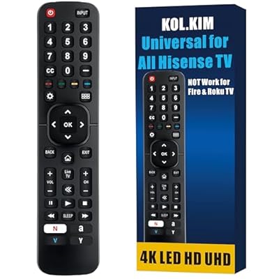 Universal Remote Control for Hisense TV Remote Replacement 4K ULED HD UHD Android Smart TV Remote Control para for Hisense-TVs-Remotes Hi Sense Quantum H8F H9F H9 H65 H55 Series NOT for 2024 U Series