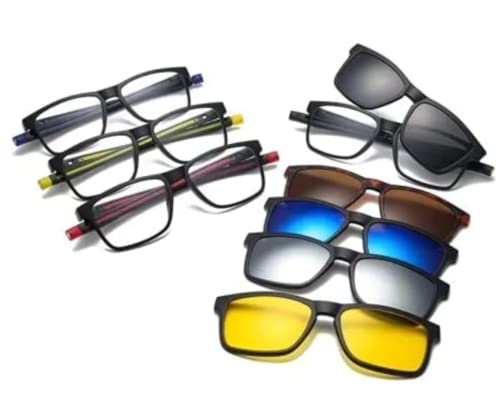 Lentes, Personal Care Appliances Lentes Clip On Hombre Modelo Deportivo Para Graduar, Lentes Oftálmicos Clip Magnéticos Intercambiables, Marca Urban Boutique (Azul Talla Regular)