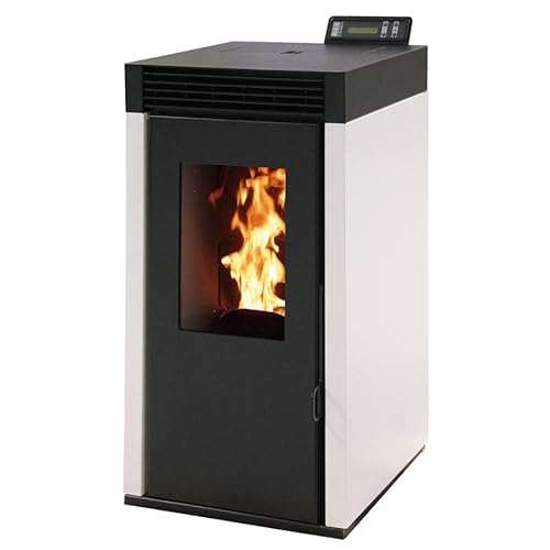 INTERSTOVES - Pack INTERSTOVES Poêle à granules MARINA 14 Etanche + Kit Conduit Ventouse (sortie façade) - Blanc