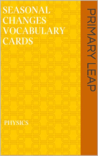 Seasonal changes vocabulary cards