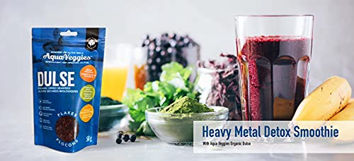 Aqua Veggies Organic Atlantic Dulse Flakes Large 56 Grams, Hand-Harvested, Sun-Dried Bay Of Fundy, Excellent Source Of Vitamins B6, B12, Iron, Iodine, Protein, Calcium And Fibre(Dule Flake 56 Grams) #TOP5