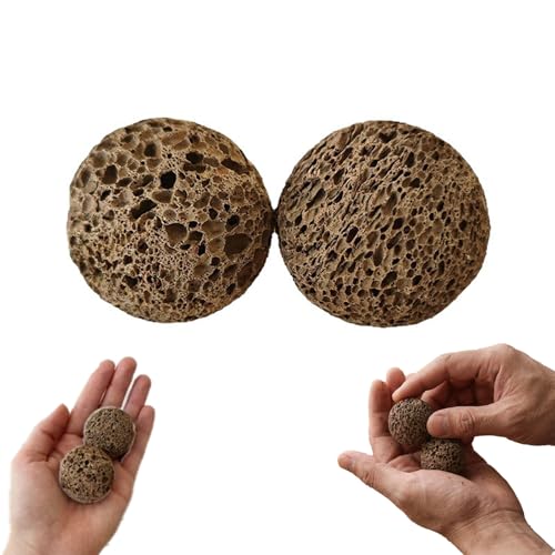 2 Pack Callus Ball for Hand Grip Training 1.18 Inch Moon Grip Ball for Skin Conditioning Anti-Sweat Rock Climbing Grip Trainer