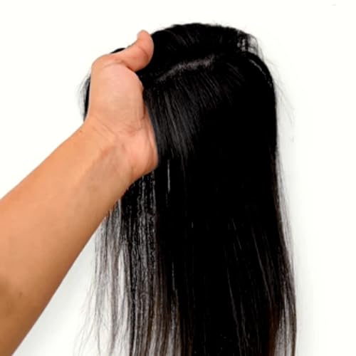 Image of Wynk Mavens 5 clips attached Hair Topper for Scalp Thinning Hair (Indian Base) 12-14 inches