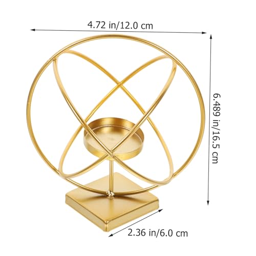 Cabilock Candle Holders Metal Candlesticks Decorative Candlestick Holders Candle Stand for Desktop Metal Candle Holder for Table Home Candle Holder Metal Retro Candle Holder
