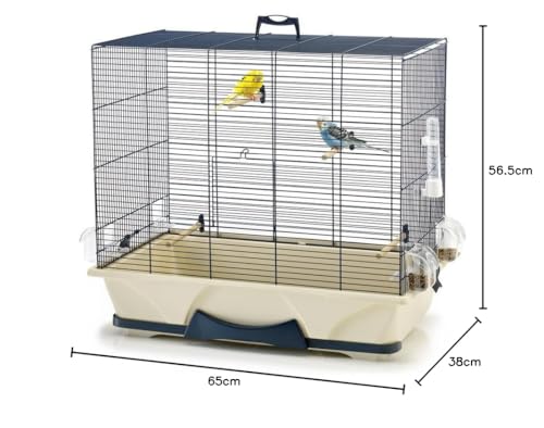 Savic 556600 Vogelheim Primo 50, 65 x 38 x 56 cm, blau/beige