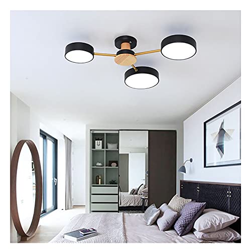 Lustre salon moderne LED à 3 branches blanches pour plafond