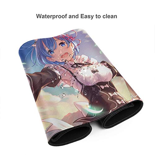 Re：ゼロから始める異世界生活 大型マウスパッド テーブルクロス アニメ 人気キャラクター ゲーミングマ デスク 滑り止め かわいい 40X75cm