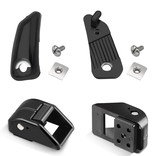 Honkador Chin Strap Repair Kit & Cam Loc Set - Compatible with Riddell SpeedFlex, Includes Fastener & Hard Cup Strap for Youth Football Helmets, 2-Pack, Black