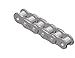 Senqcia Hi-Max 35HMR50 Riveted ASME/ANSI Standard Roller Chain, Single Strand, 50" Length, 3/8" Pitch (Pack of 50)