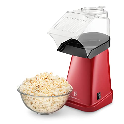 Pipoqueira Elétrica Gourmet sem Óleo 127V com 1200W Copo Dosador Vermelha/Preta Multilaser - CE027