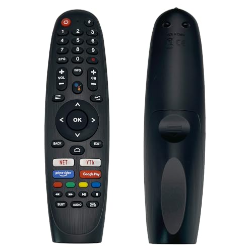 IOOIQQ Télécommande pour téléviseur Continental Edison CELED40FHDSA22. CELED43FHDSA22. CELED65UHDSA22. CELED32SA420B6. CELED40SA21B6. CELED43SA21B6....