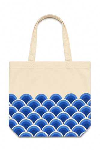 Image of Canvas Tote Bag for Women with Zipper