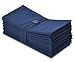 Cotton Craft Napkins, 12 Pack Oversized Dinner Napkins 20x20 Navy, 100% Cotton, Tailored with Mitered corners and a generous hem, Napkins are 38% larger than standard size napkins